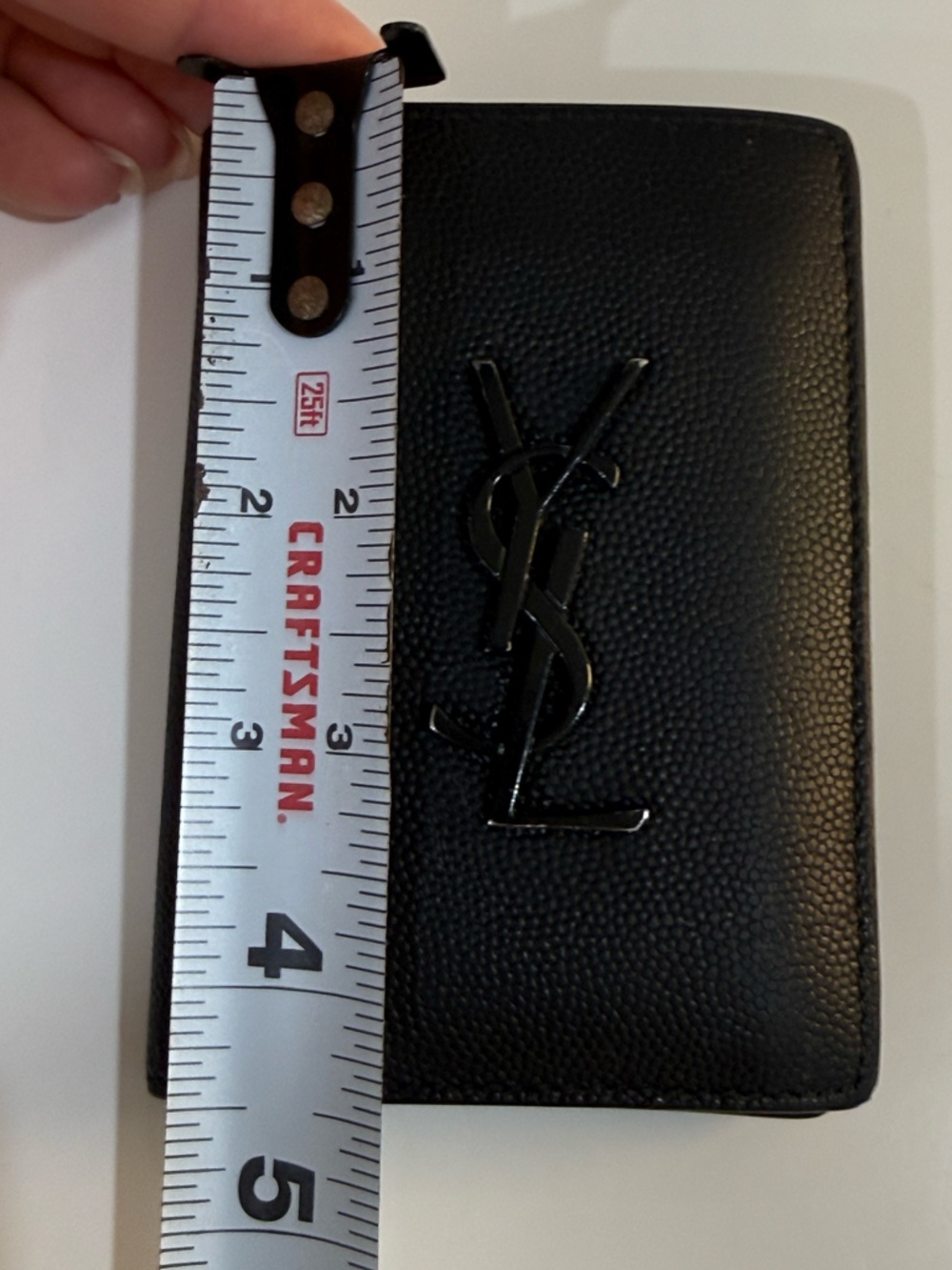 Saint Laurent YSL | Cassandre Credit Card Wallet | Black - Picture 12 of 14